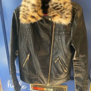 Guesss faux leather jacket
